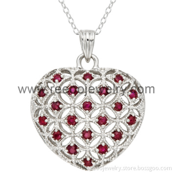 Puffy Heart Desgin Jewelry Pendant, Women Jewelry (P001)